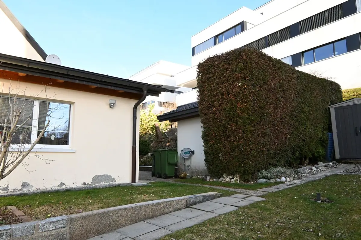 Aménagement de jardin et de terrasse, canton de Neuchâtel – avant intervention
