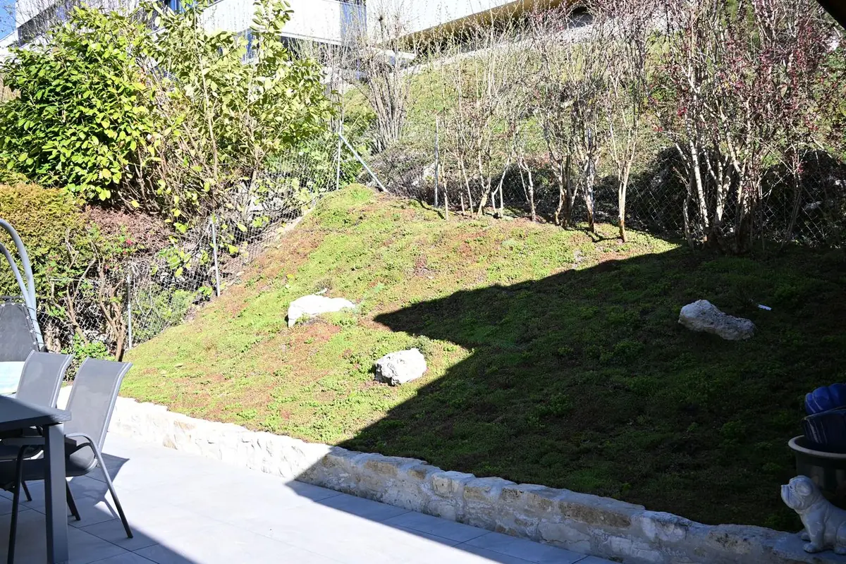 Aménagement de jardin et de terrasse, canton de Neuchâtel – après intervention